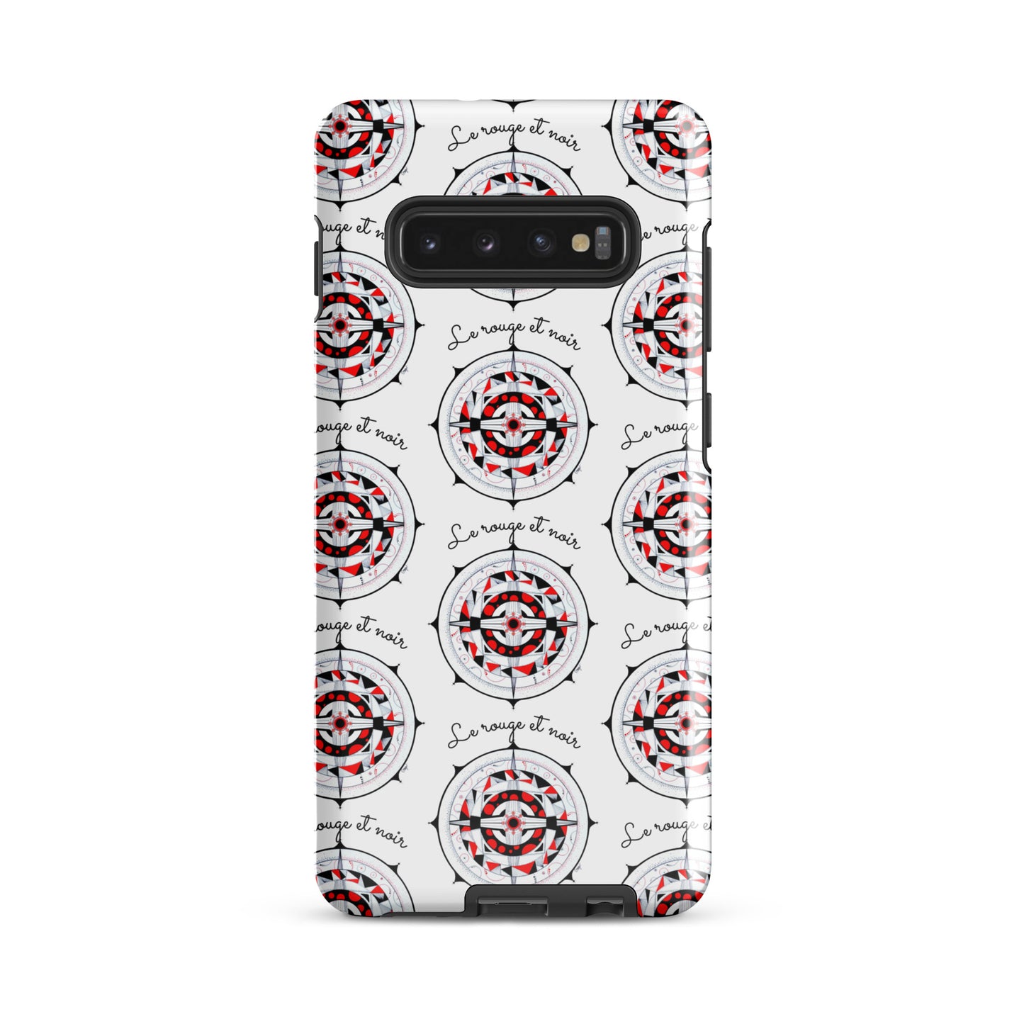 Coque solide pour Samsung® "Le rouge et noir"