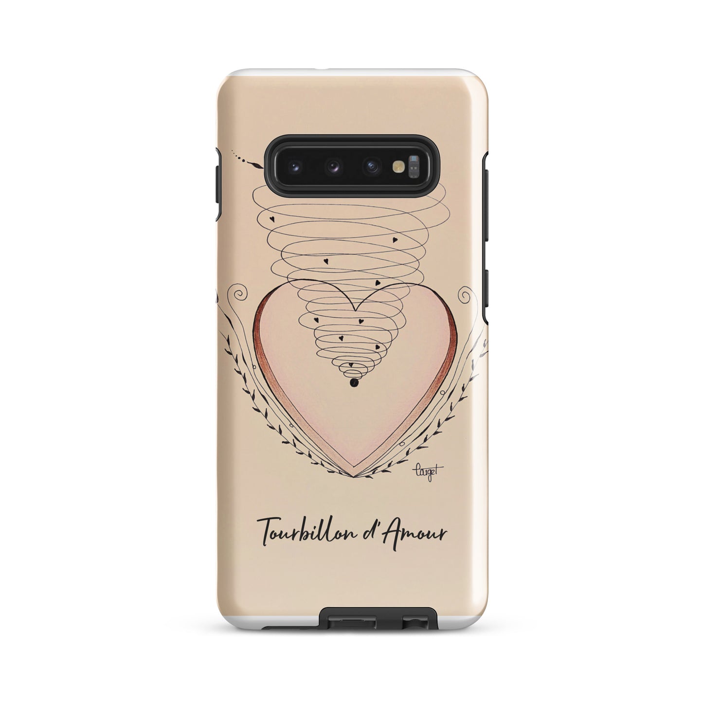 Coque solide pour Samsung® "Tourbillon d'Amour"