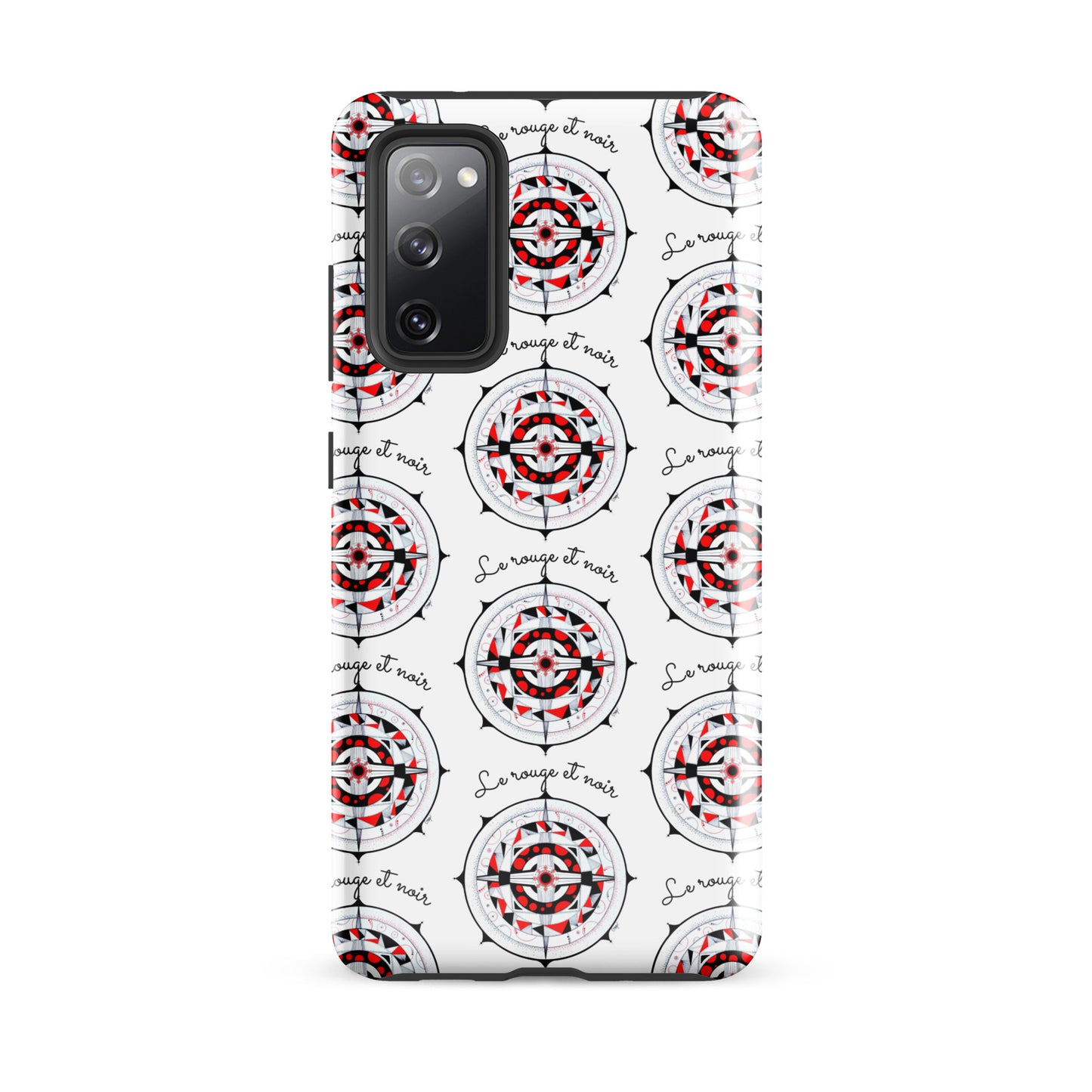 Coque solide pour Samsung® "Le rouge et noir"