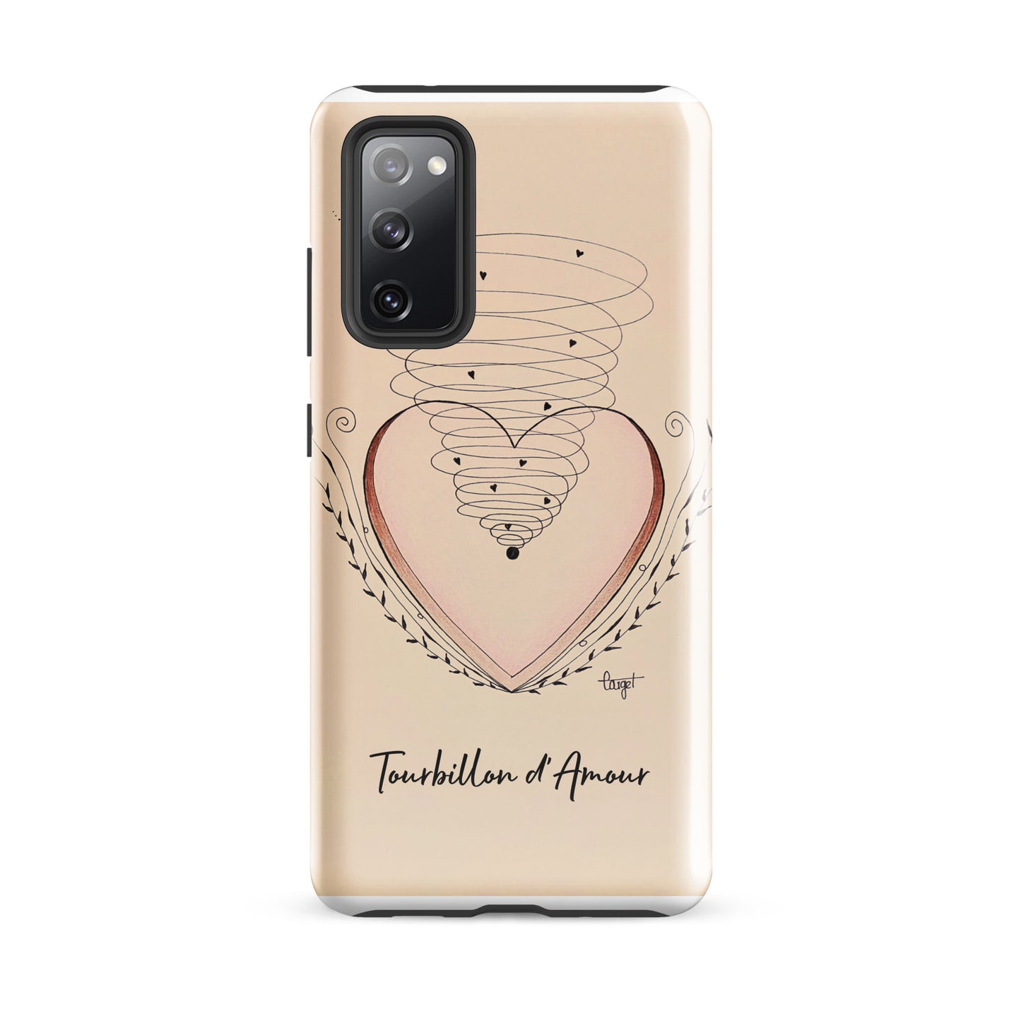 Coque solide pour Samsung® "Tourbillon d'Amour"