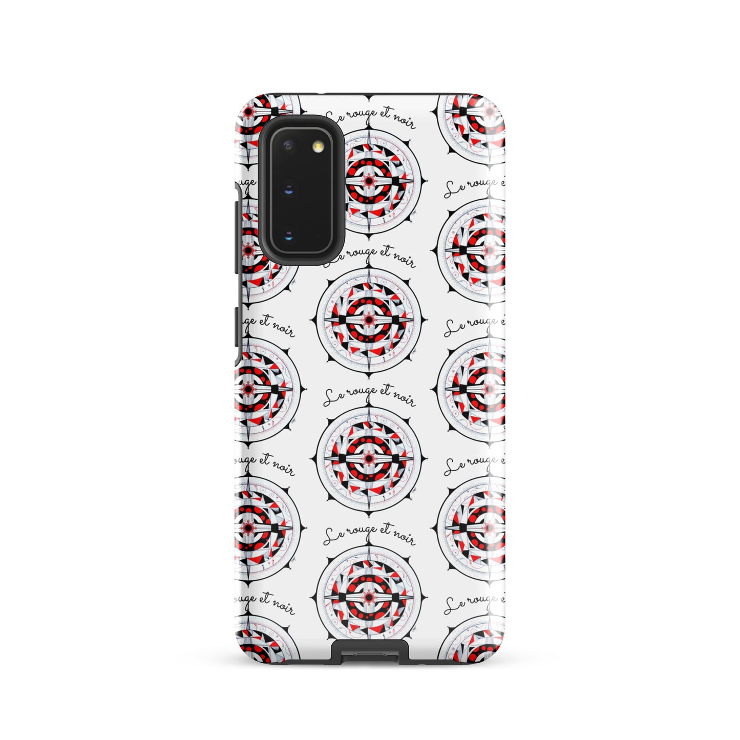 Coque solide pour Samsung® "Le rouge et noir"