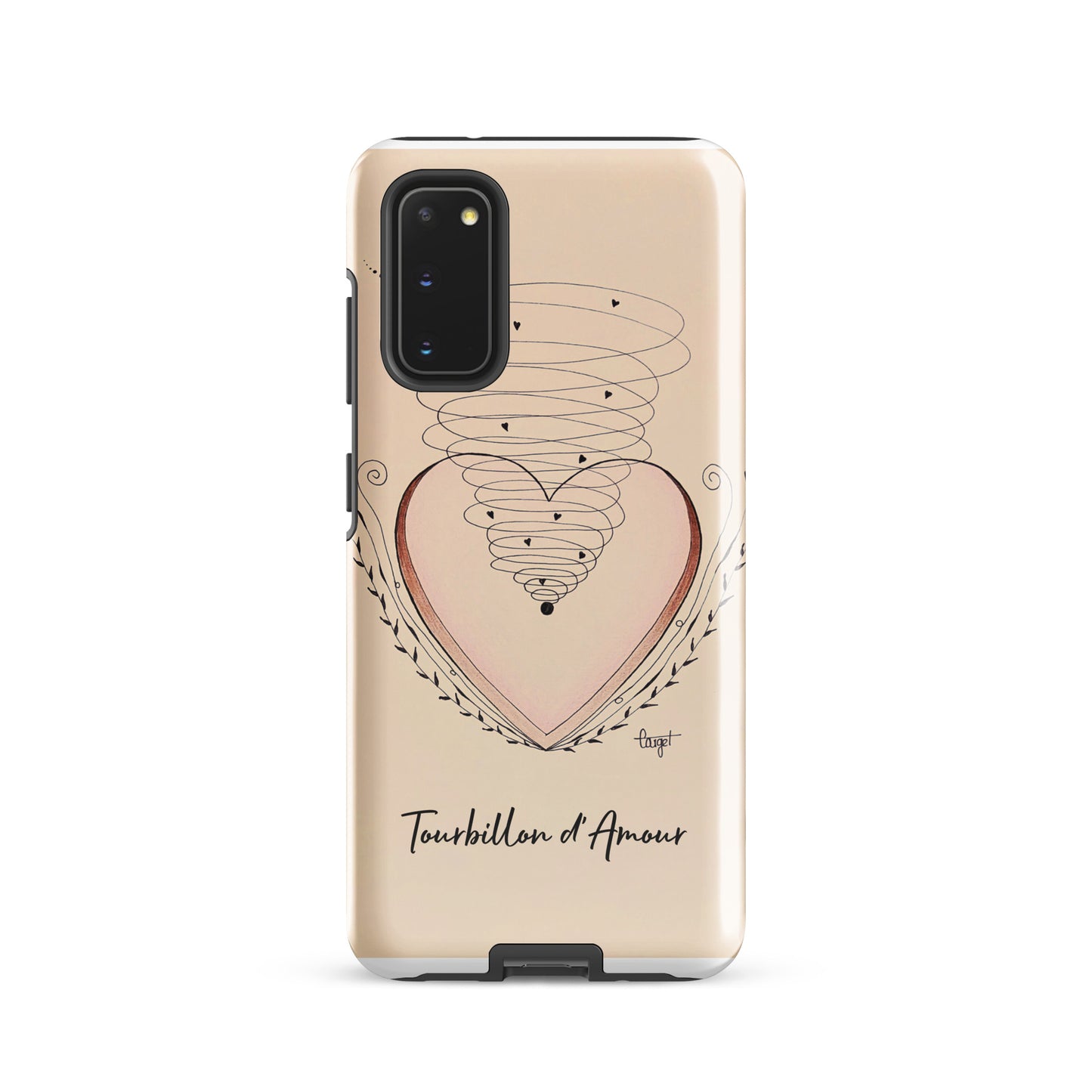 Coque solide pour Samsung® "Tourbillon d'Amour"