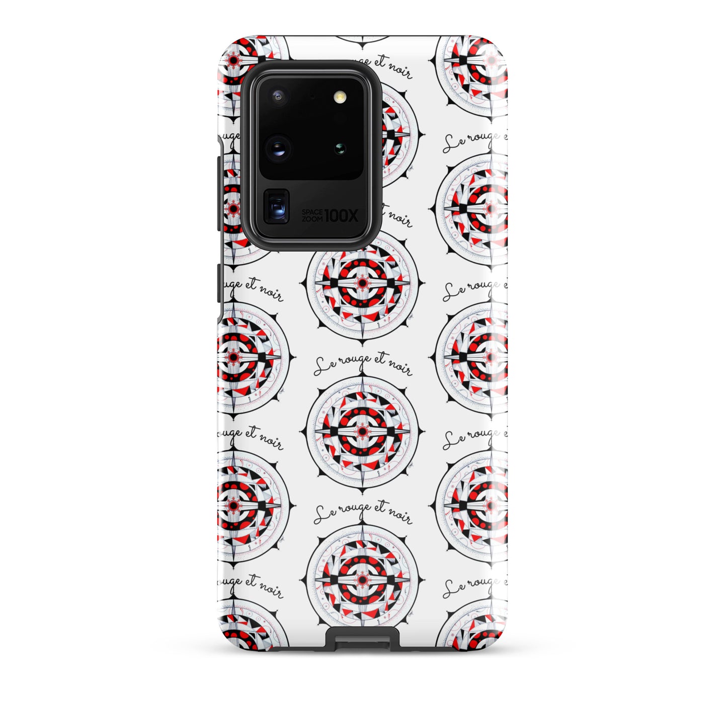 Coque solide pour Samsung® "Le rouge et noir"