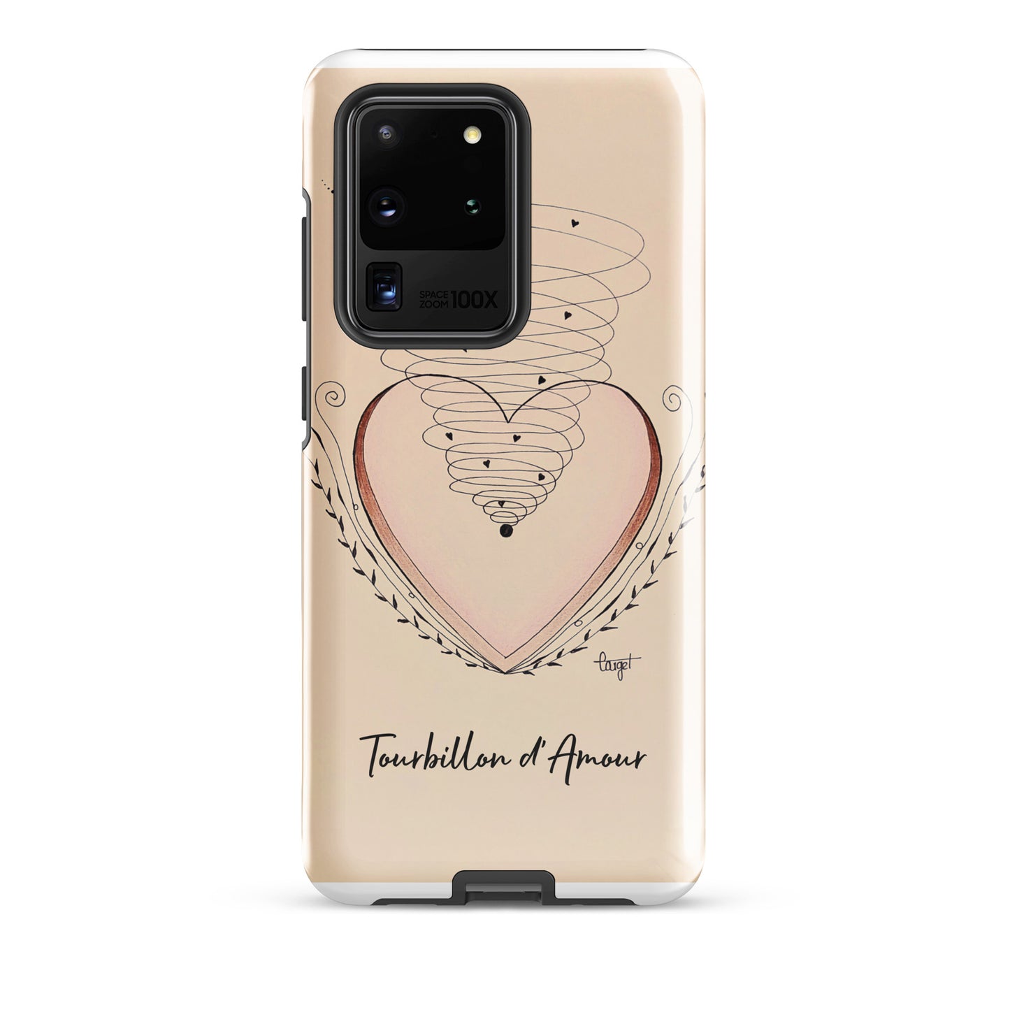 Coque solide pour Samsung® "Tourbillon d'Amour"