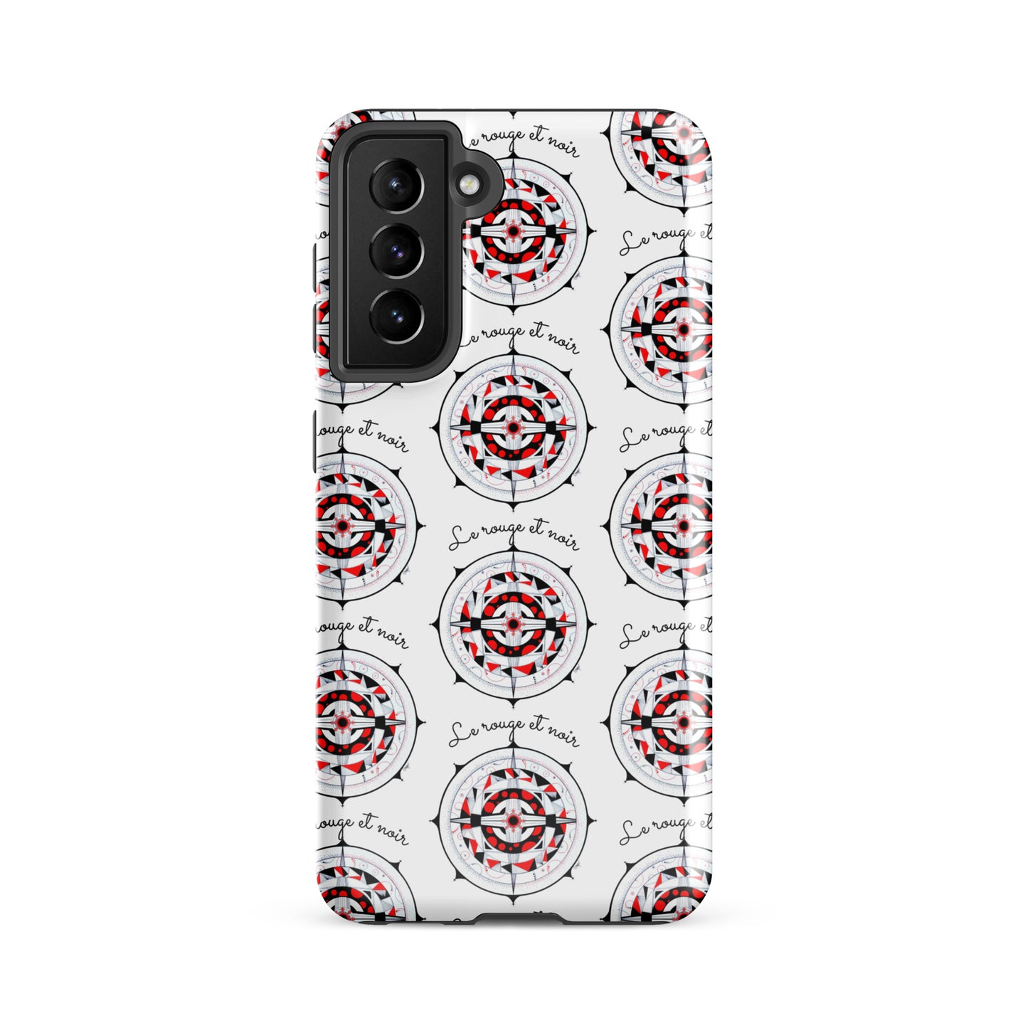 Coque solide pour Samsung® "Le rouge et noir"
