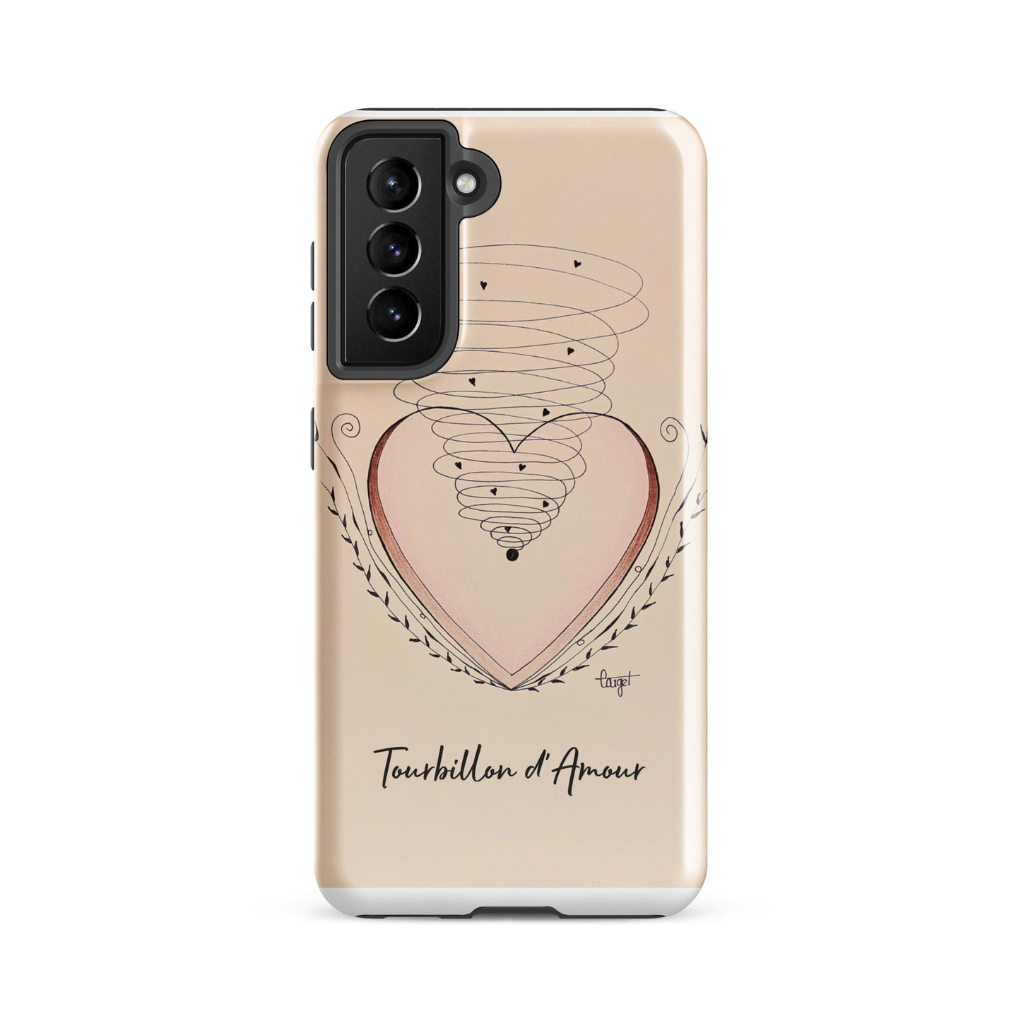Coque solide pour Samsung® "Tourbillon d'Amour"