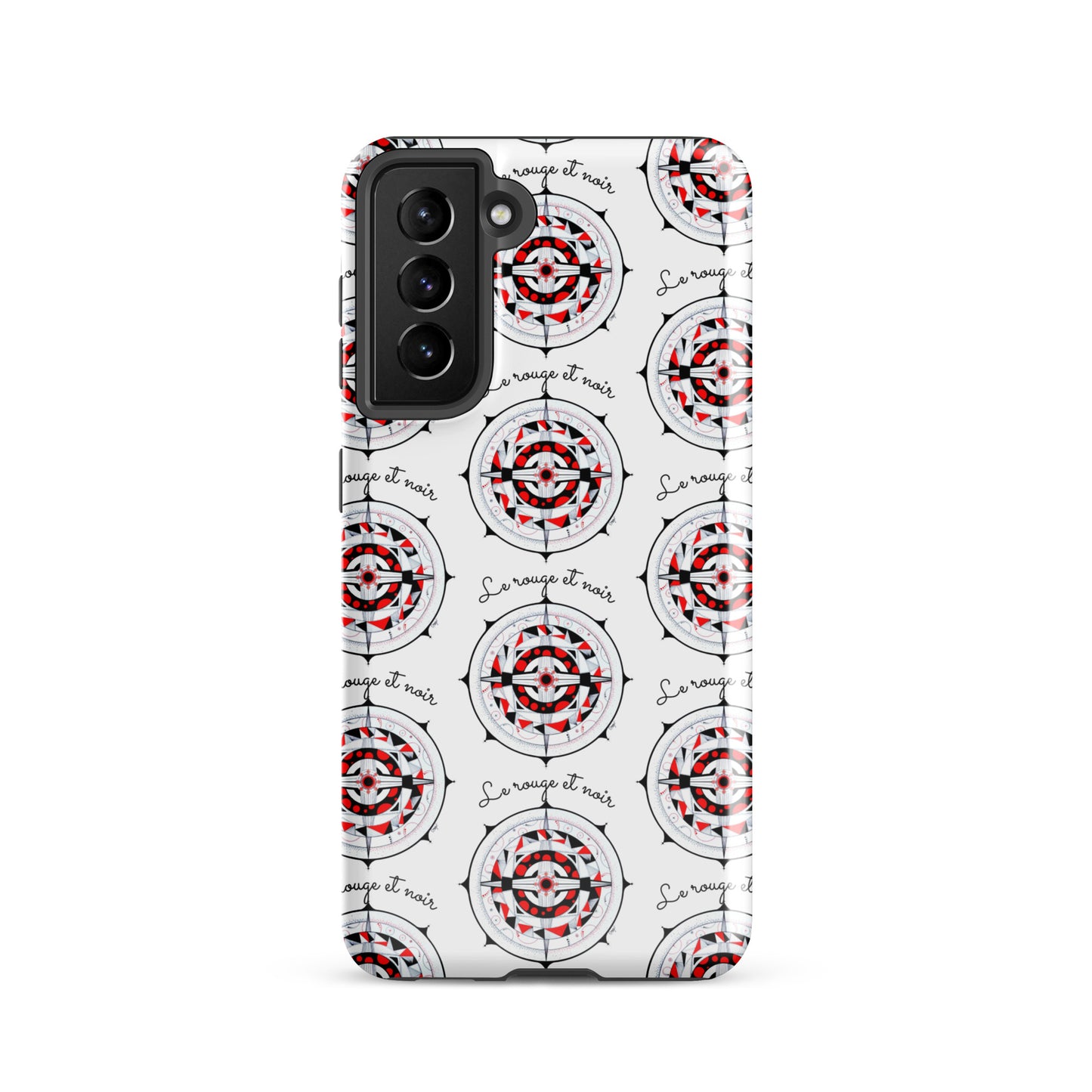 Coque solide pour Samsung® "Le rouge et noir"