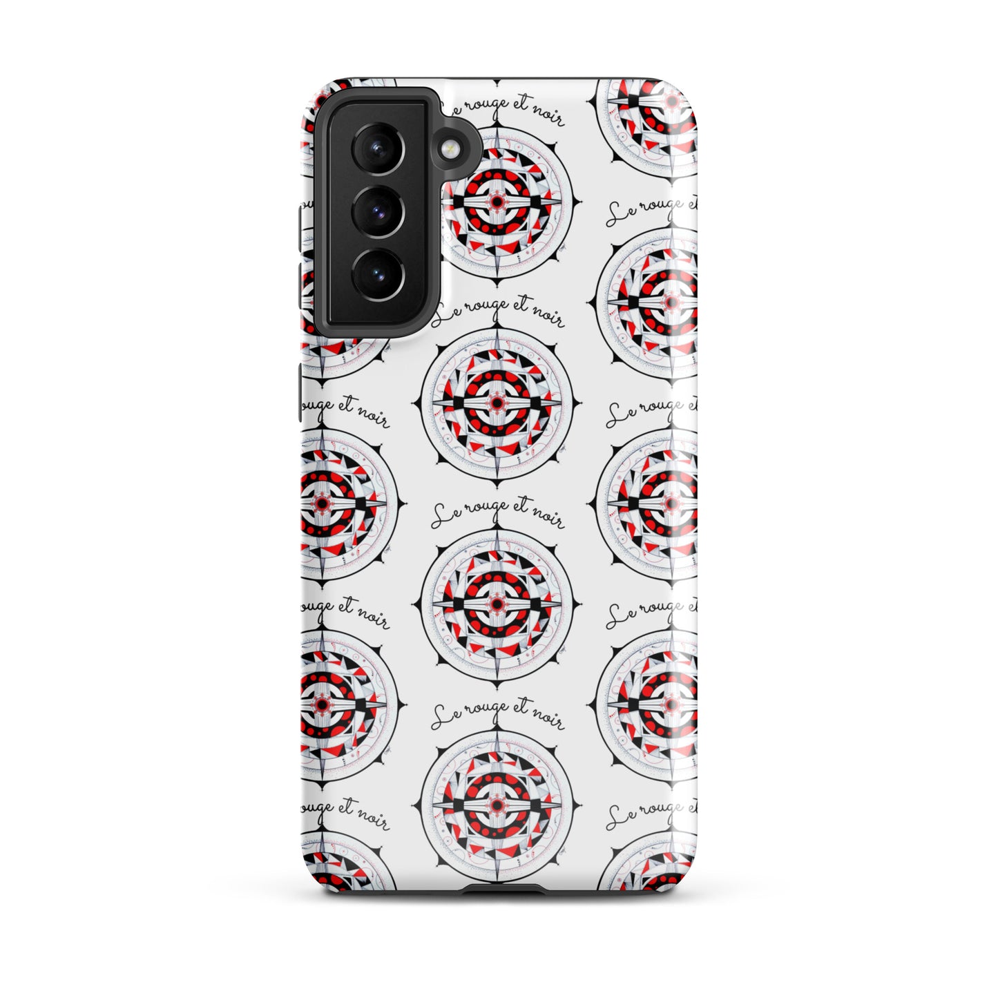 Coque solide pour Samsung® "Le rouge et noir"