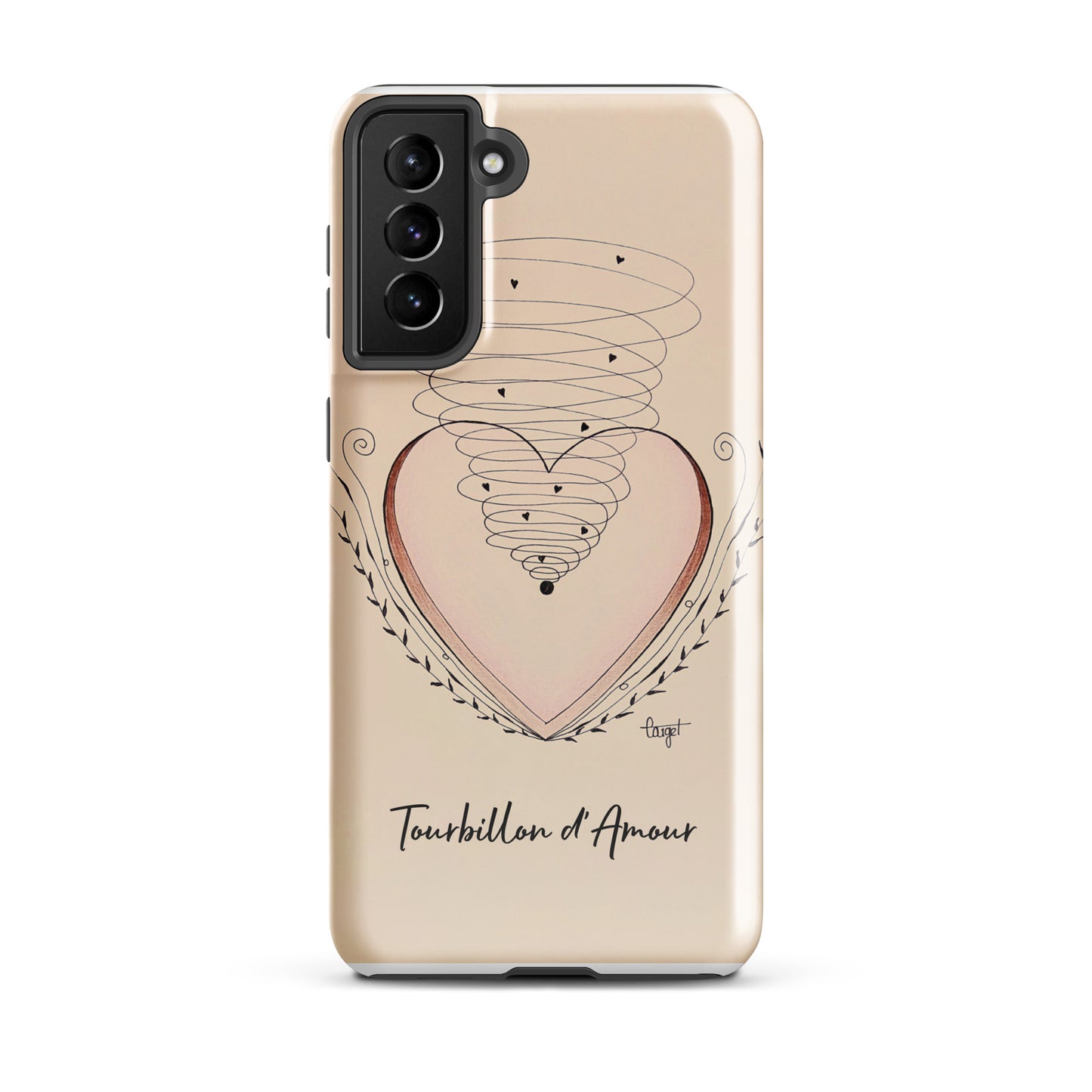 Coque solide pour Samsung® "Tourbillon d'Amour"