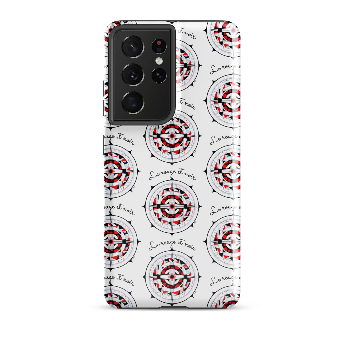 Coque solide pour Samsung® "Le rouge et noir"