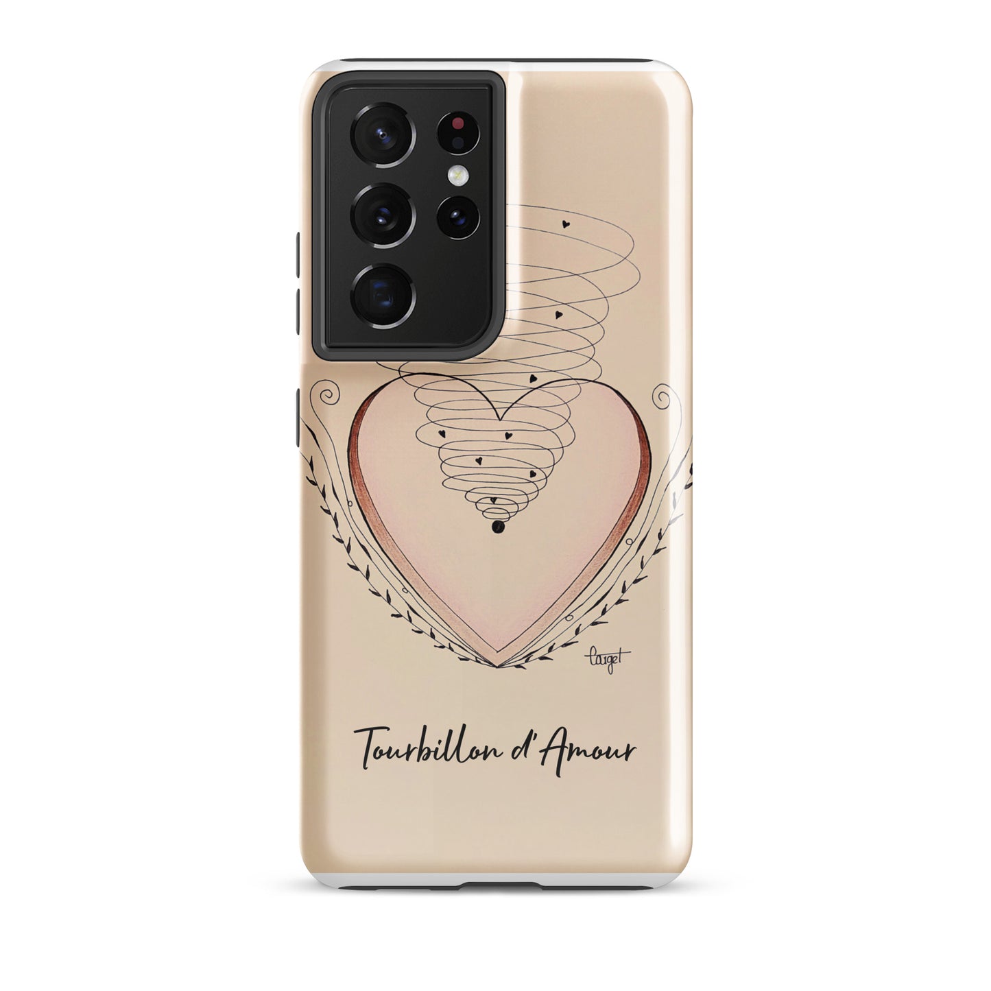 Coque solide pour Samsung® "Tourbillon d'Amour"