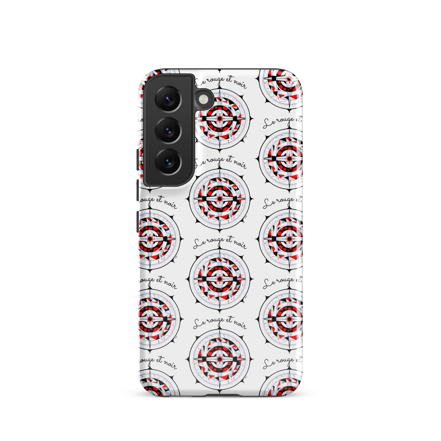 Coque solide pour Samsung® "Le rouge et noir"