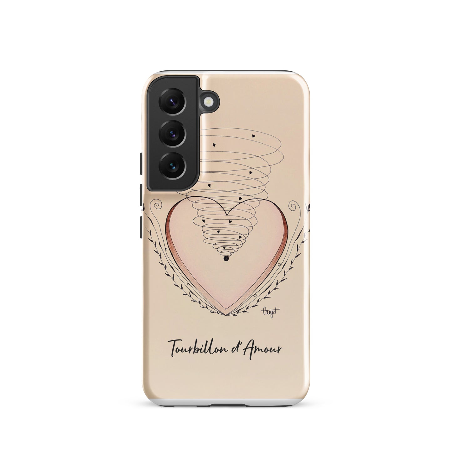 Coque solide pour Samsung® "Tourbillon d'Amour"