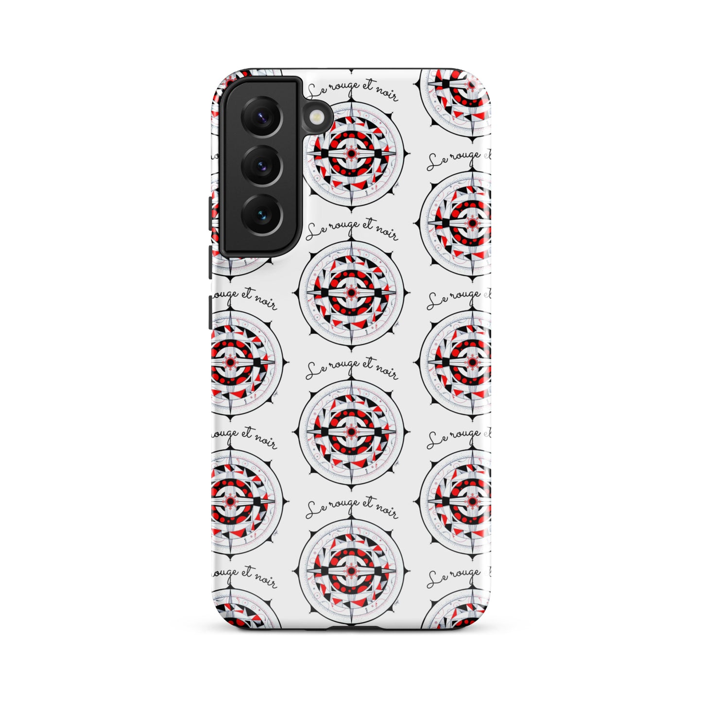 Coque solide pour Samsung® "Le rouge et noir"