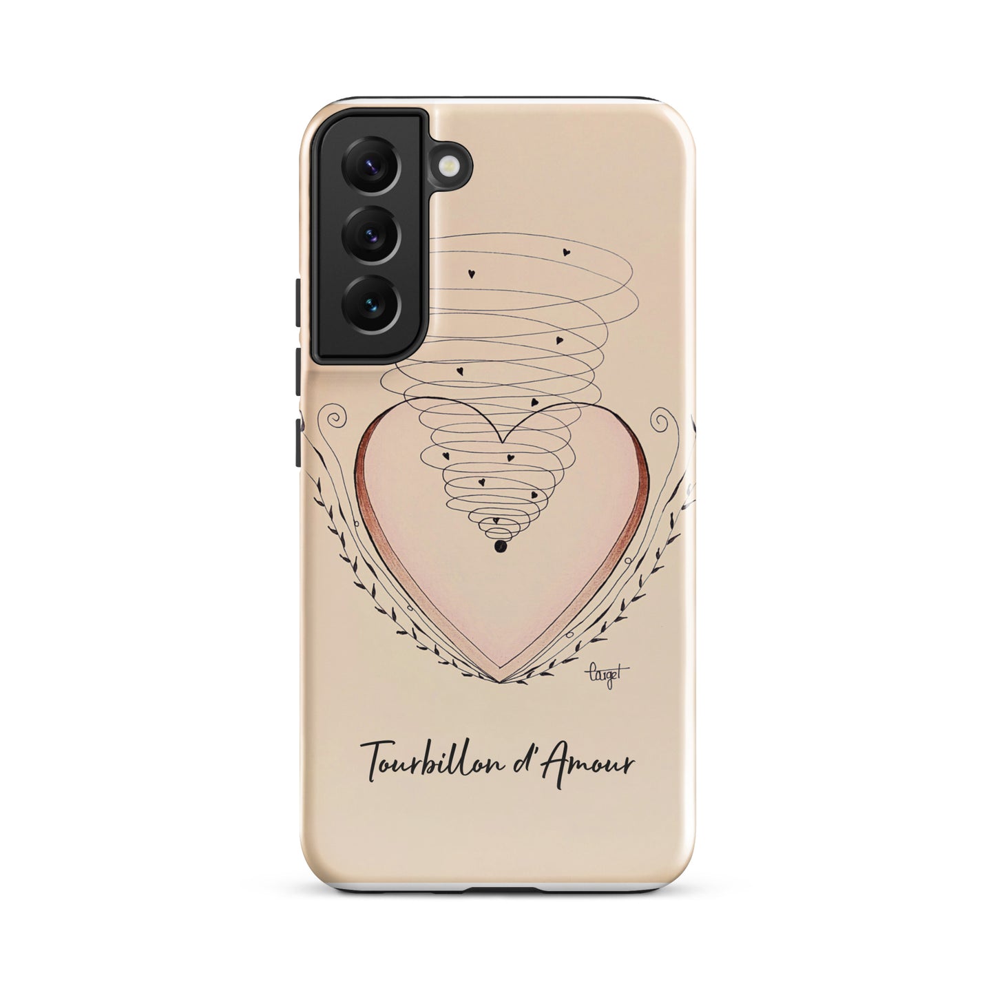 Coque solide pour Samsung® "Tourbillon d'Amour"