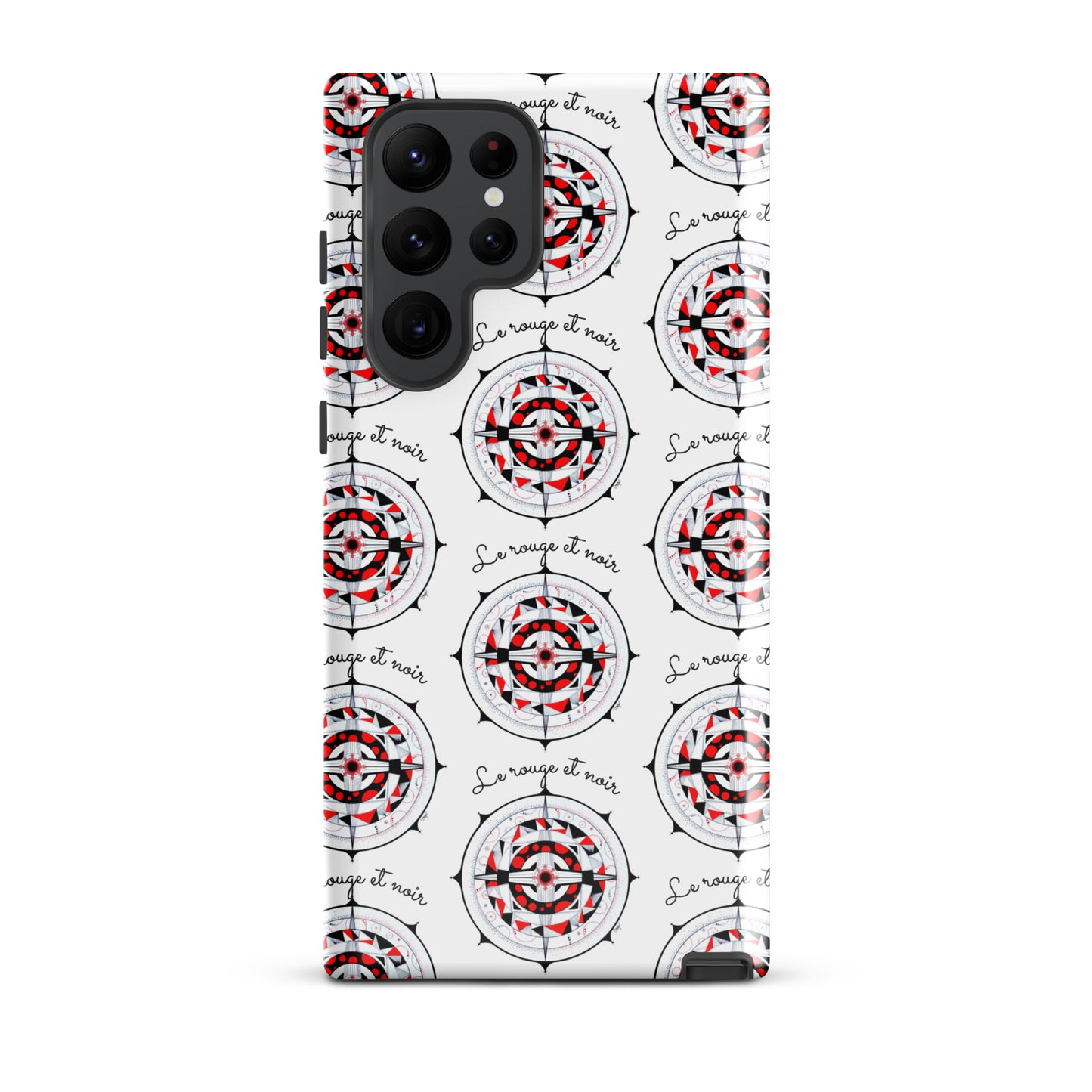 Coque solide pour Samsung® "Le rouge et noir"