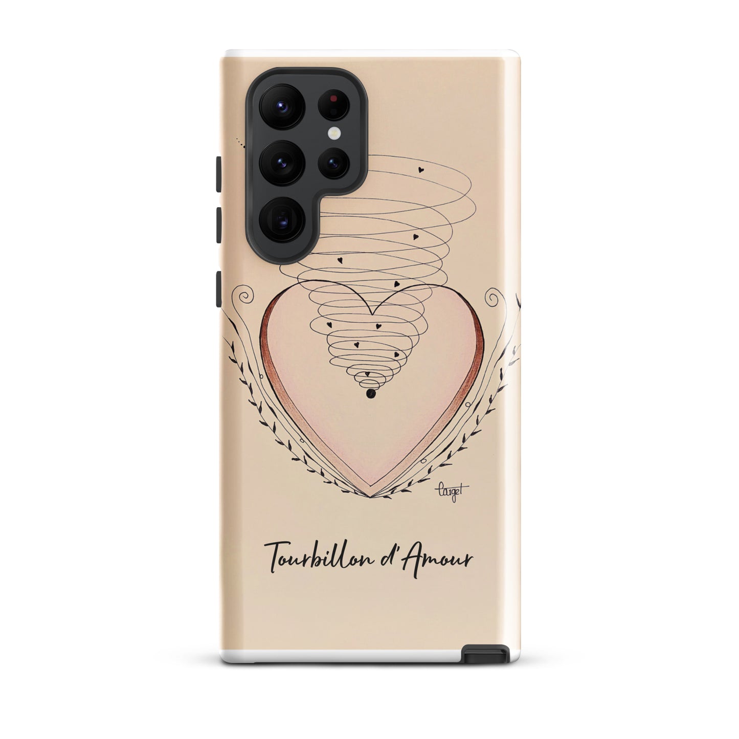 Coque solide pour Samsung® "Tourbillon d'Amour"