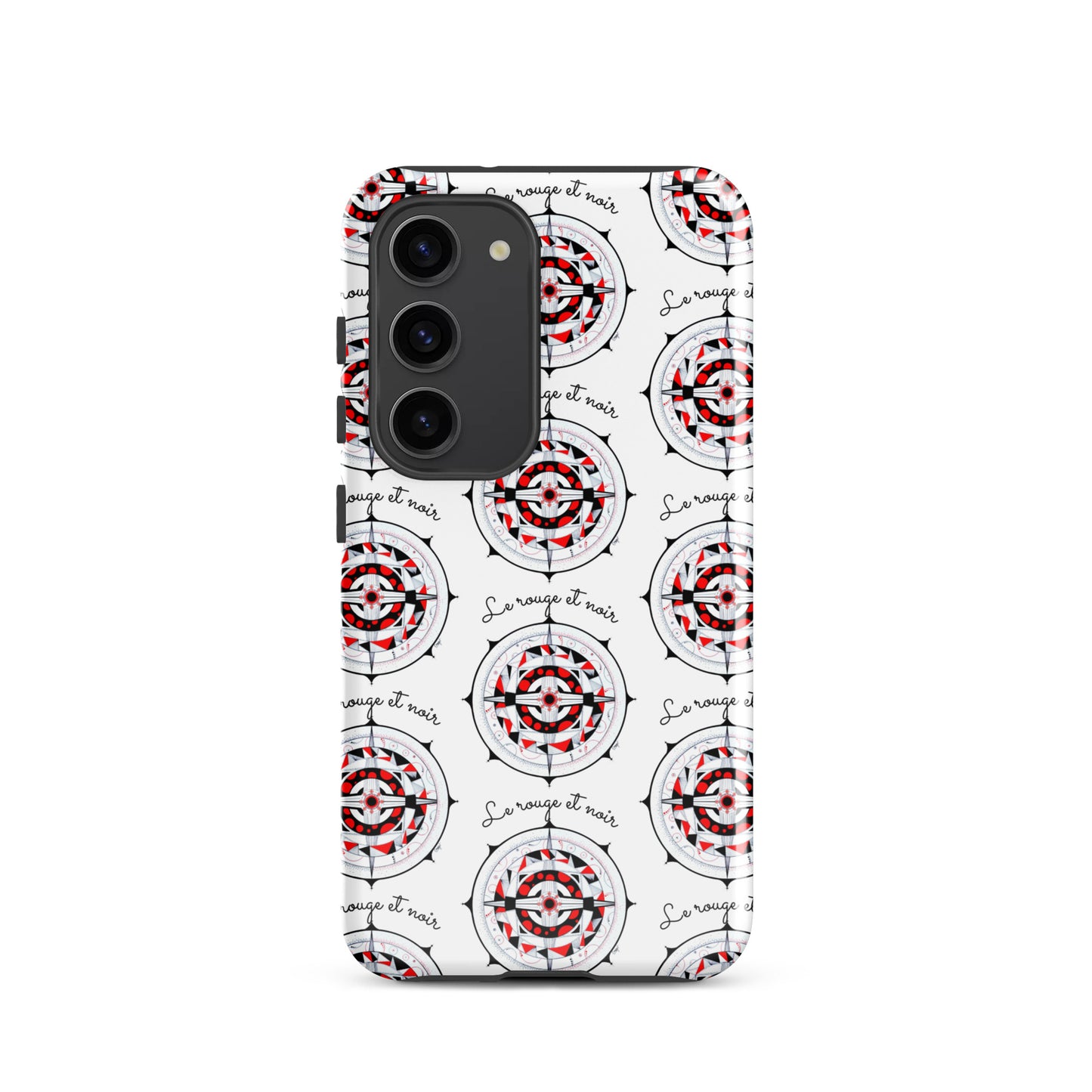 Coque solide pour Samsung® "Le rouge et noir"