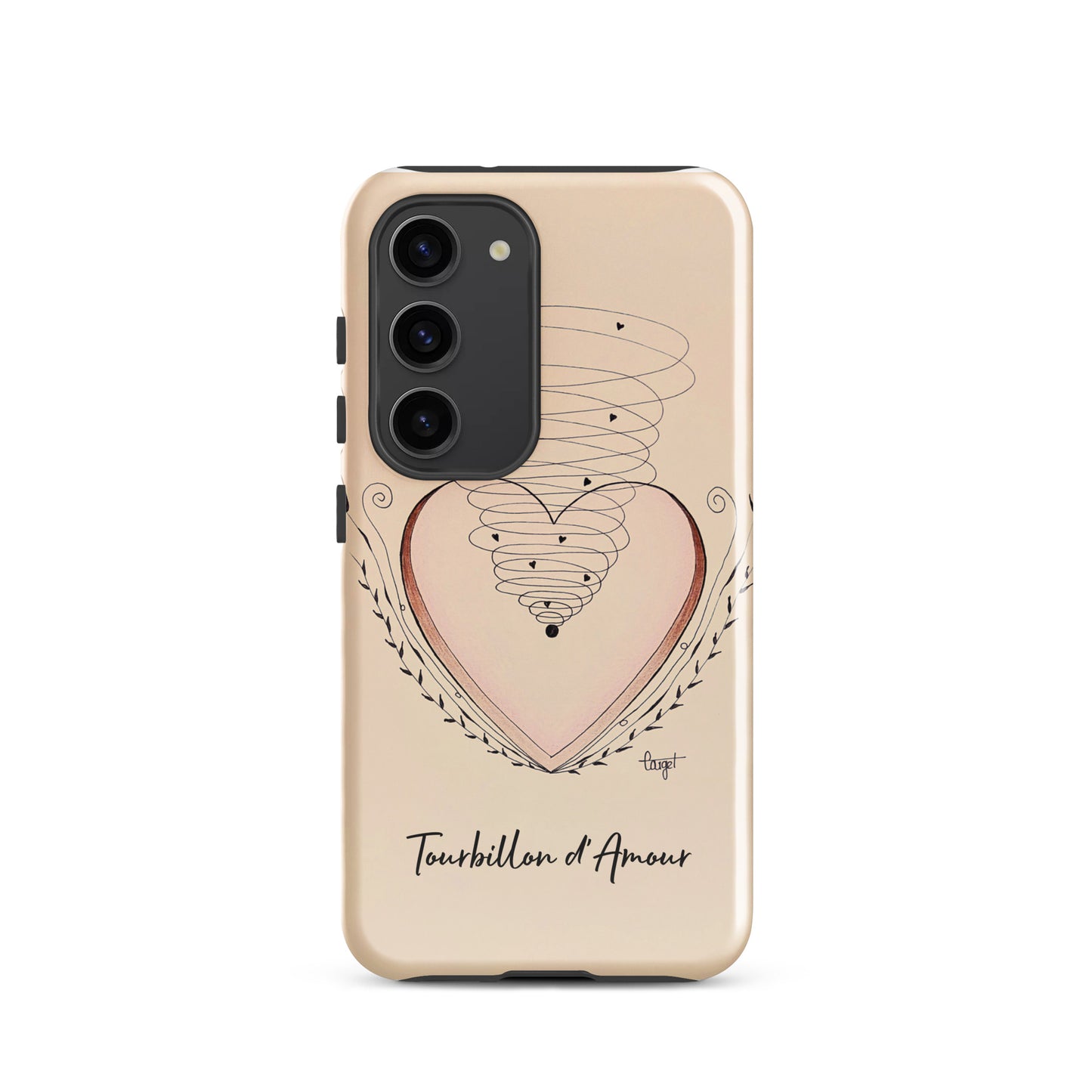 Coque solide pour Samsung® "Tourbillon d'Amour"