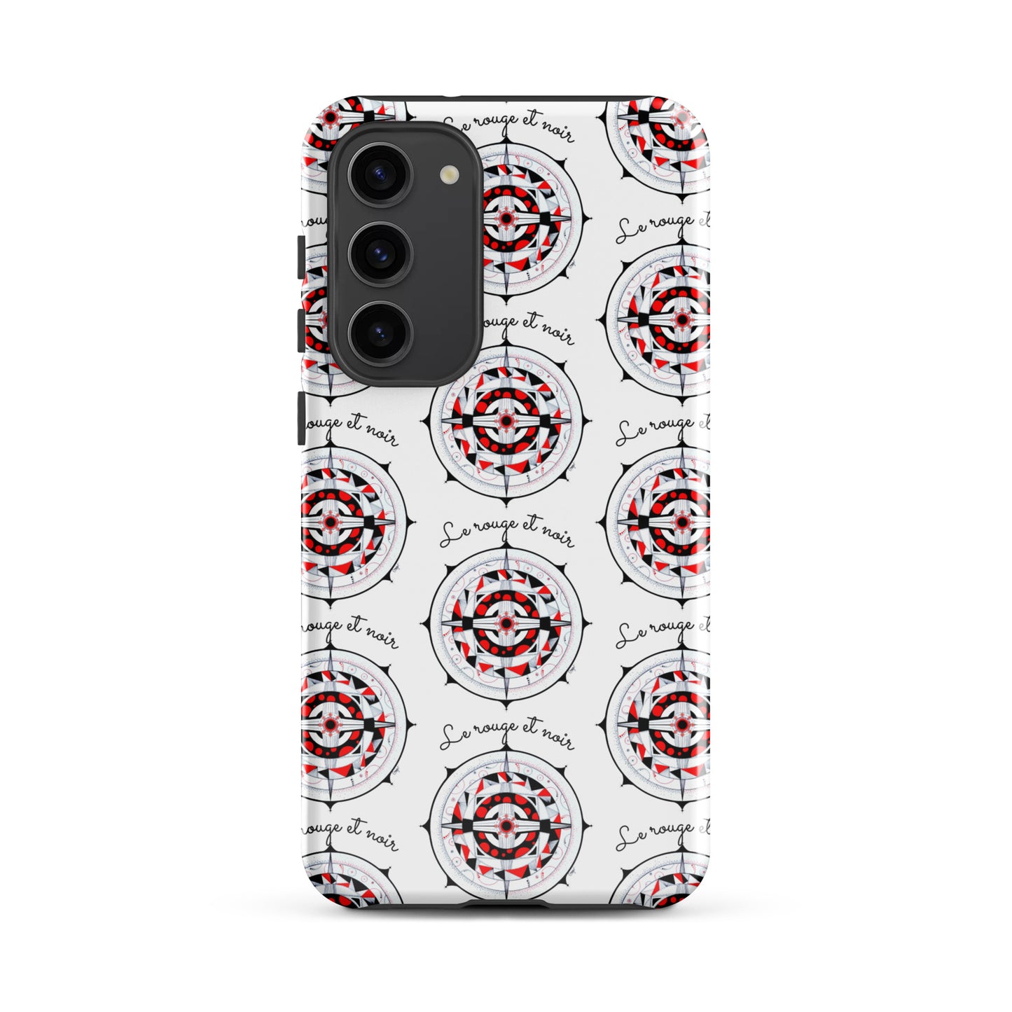 Coque solide pour Samsung® "Le rouge et noir"