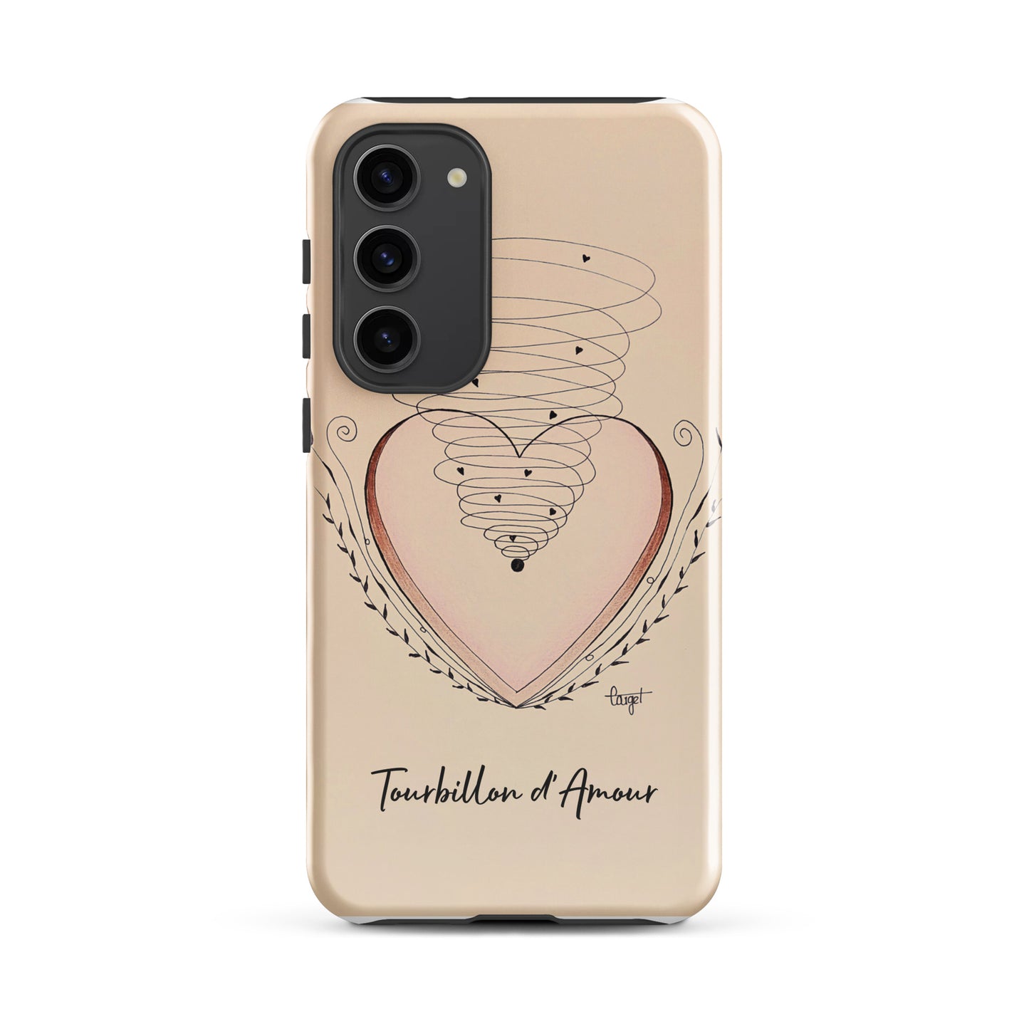 Coque solide pour Samsung® "Tourbillon d'Amour"