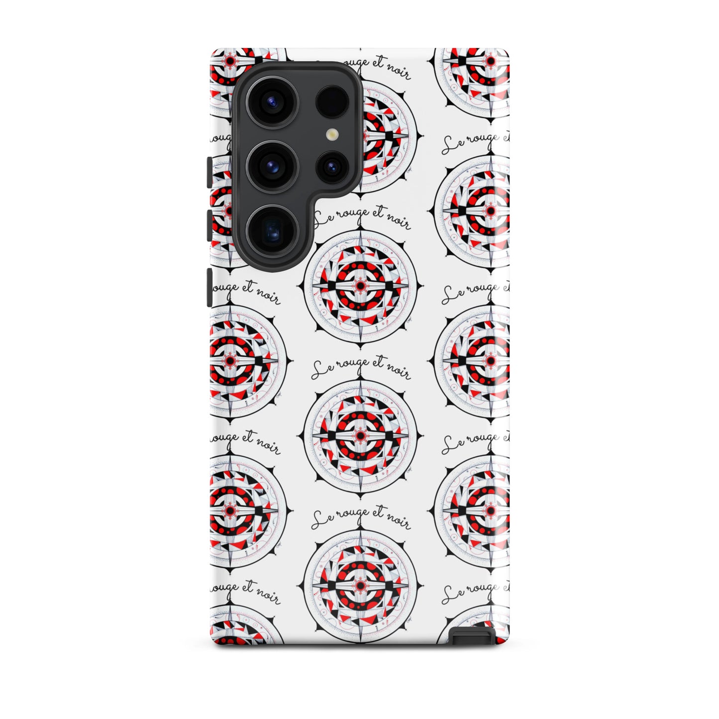 Coque solide pour Samsung® "Le rouge et noir"