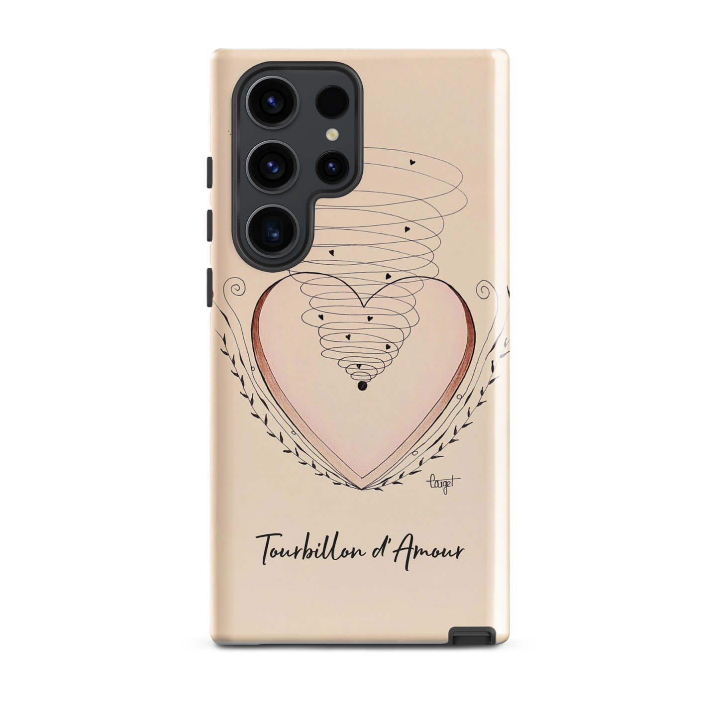 Coque solide pour Samsung® "Tourbillon d'Amour"