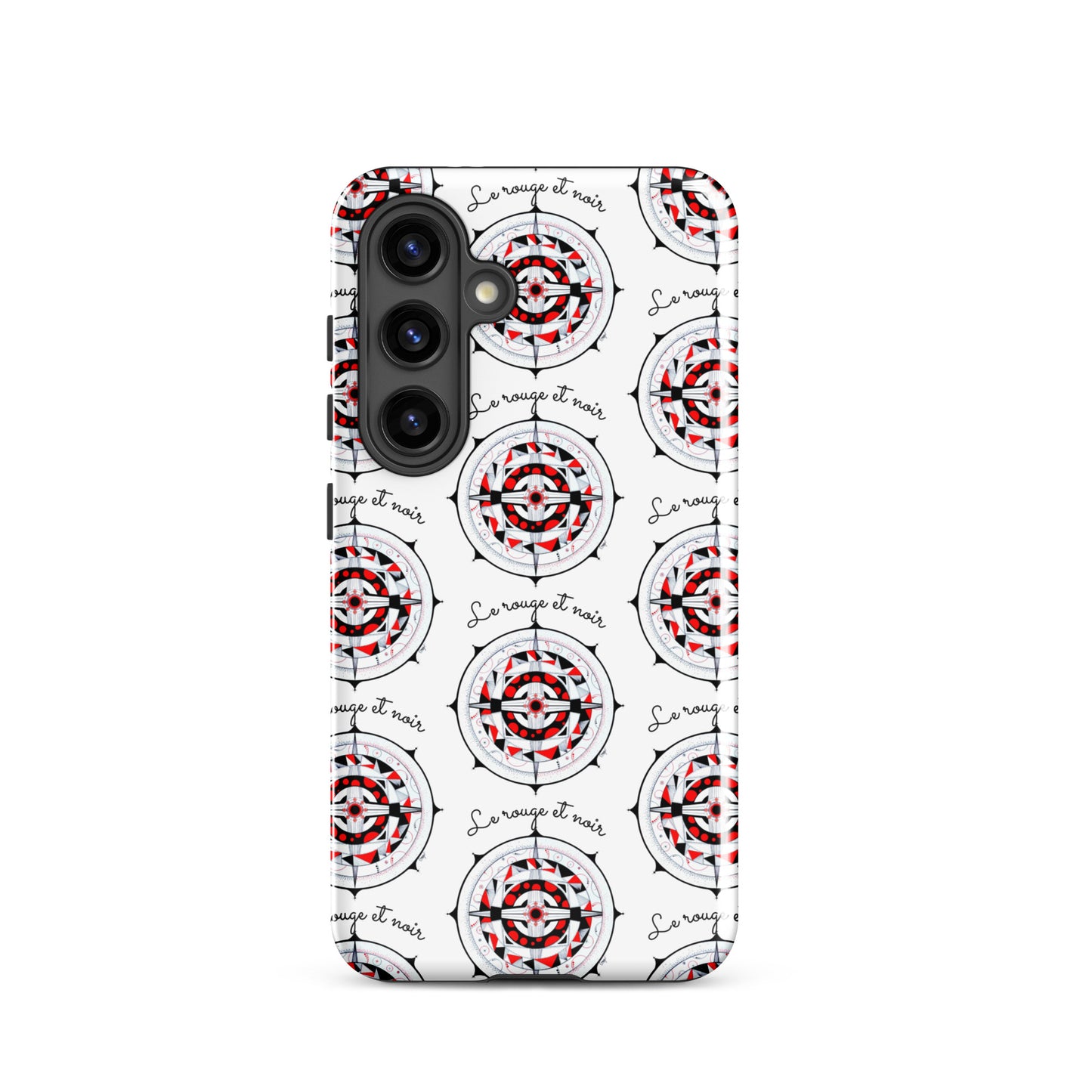 Coque solide pour Samsung® "Le rouge et noir"