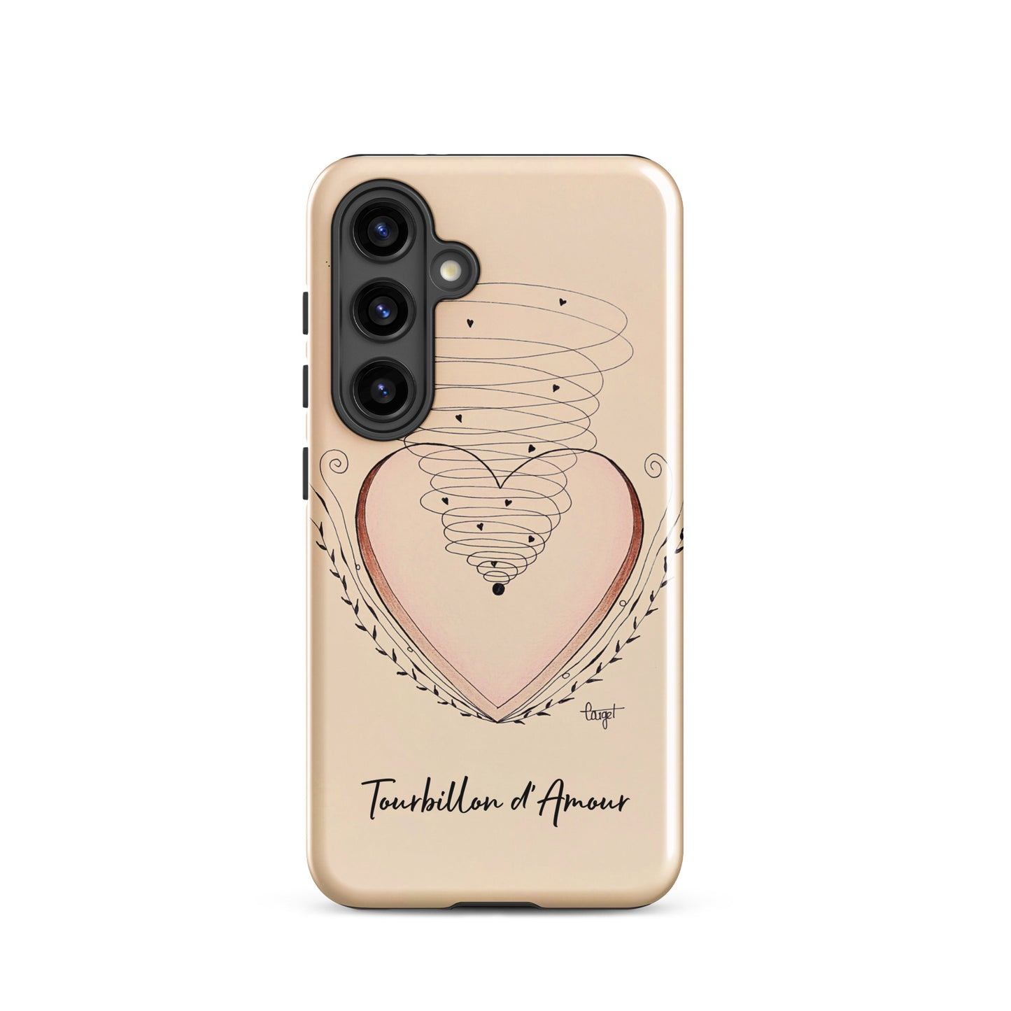 Coque solide pour Samsung® "Tourbillon d'Amour"