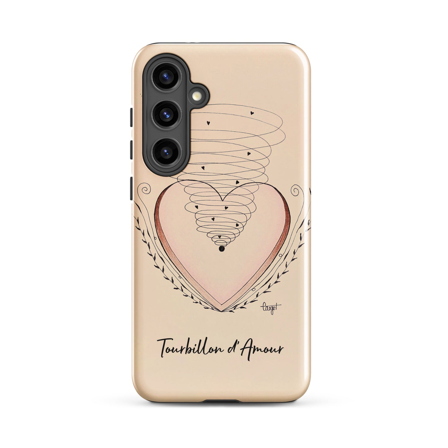 Coque solide pour Samsung® "Tourbillon d'Amour"