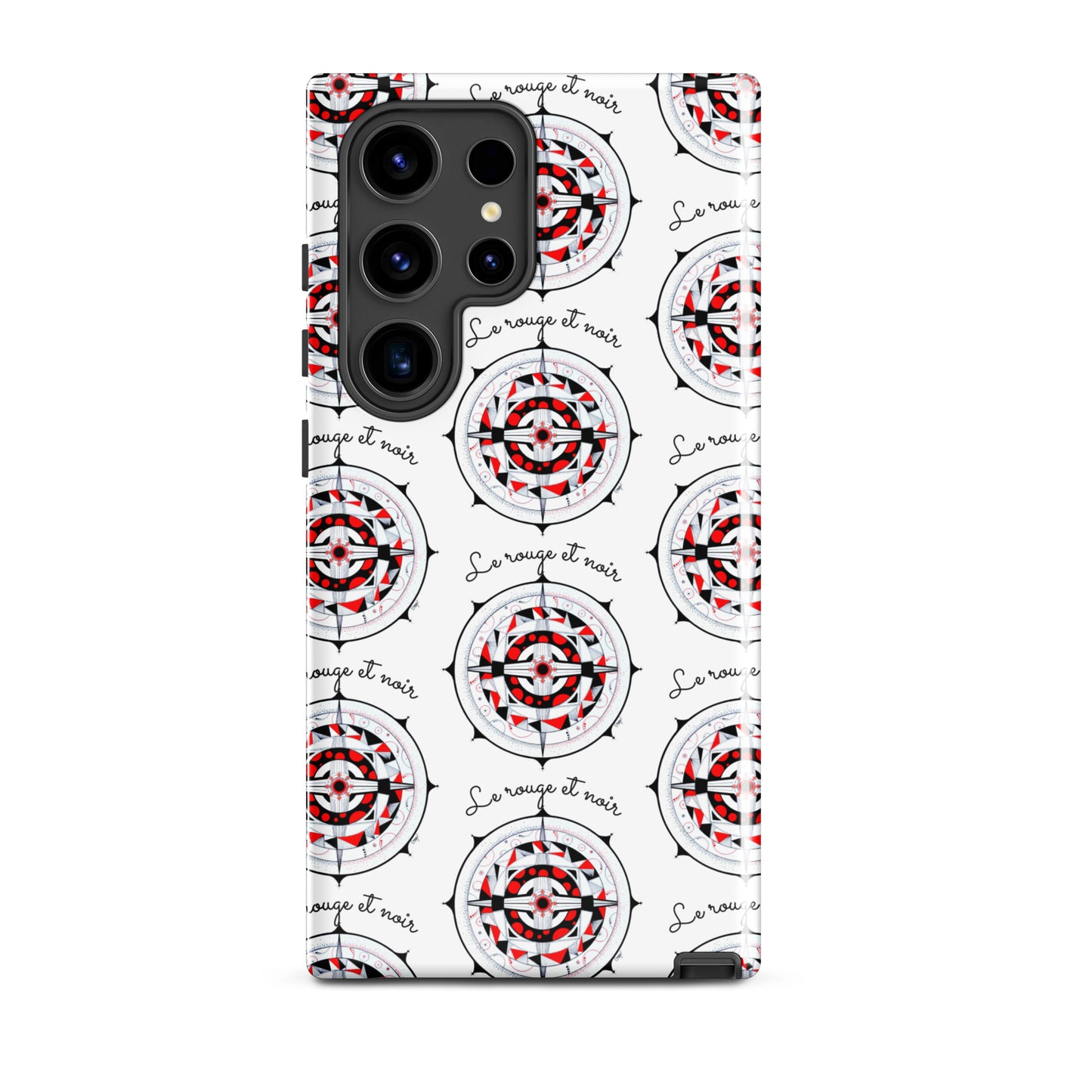 Coque solide pour Samsung® "Le rouge et noir"
