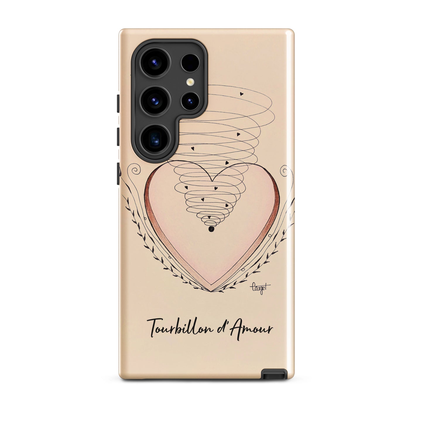 Coque solide pour Samsung® "Tourbillon d'Amour"